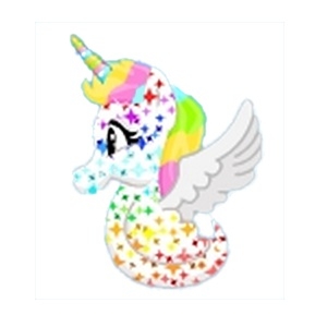 Rainbow Glitter Unicorn Seapony